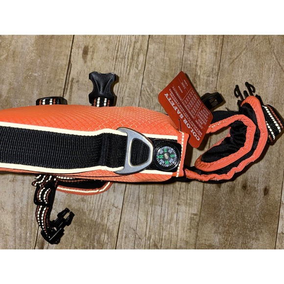 Arcadia Trail Life Flotation Aquatic Dog Vest Orange XS Harness w Compass‎ - Picture 5 of 6